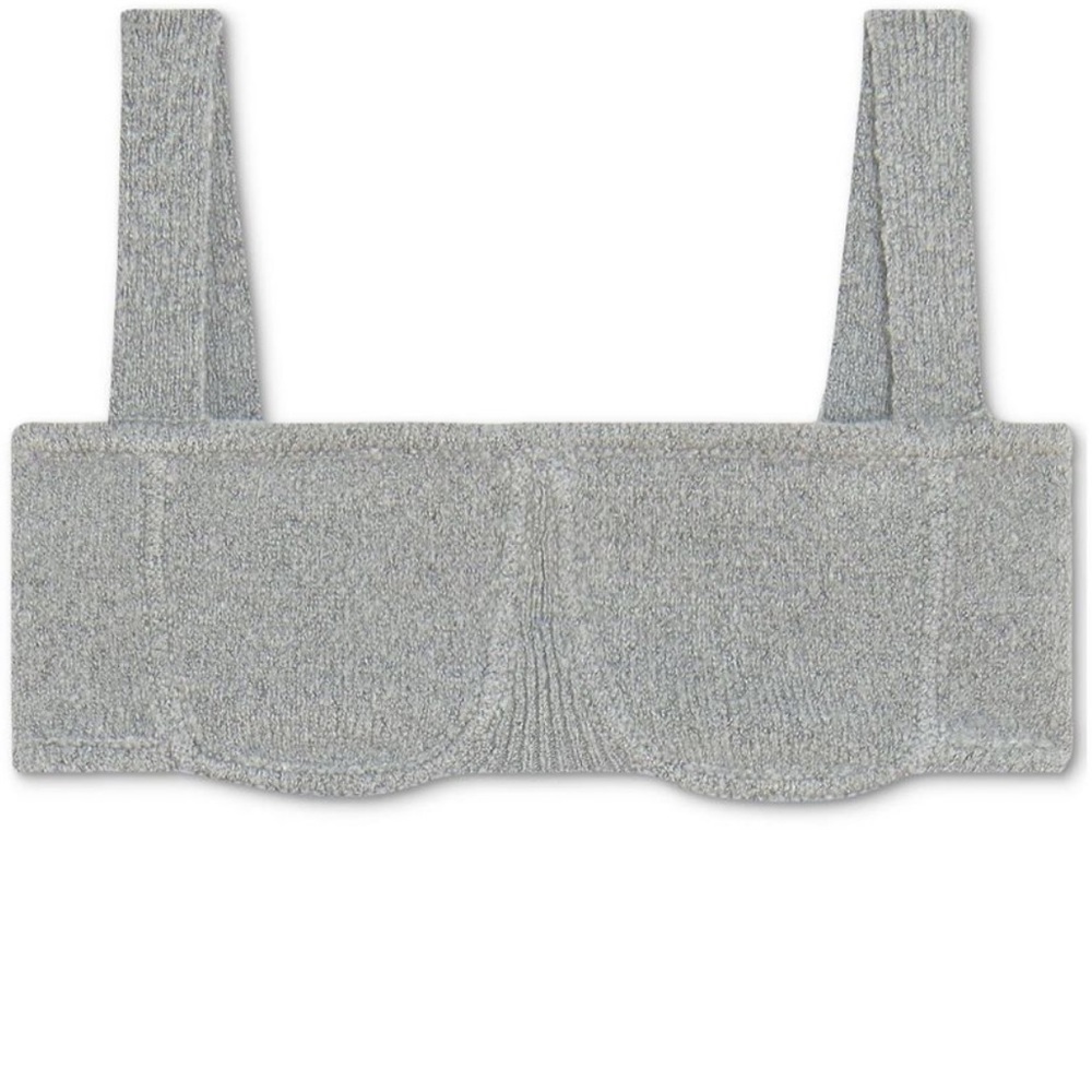 Weworewhat gray sweater crop top xs